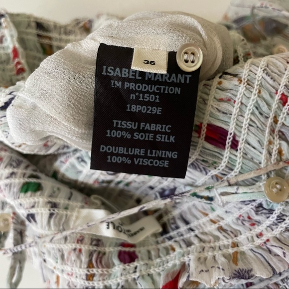 Isabel Marant Étoile Elma Convertible Silk Dress in Ecru - Picture 8 of 16